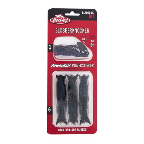 Berkley Slobberknocker and Power Stinger Kit, BL Special, 1/2 oz., Innovative Design Drives Consistent Vibration Through Entire Trailer, Jig and Swimbait for Bass Fishing, Equipped with Fusion19 Hook