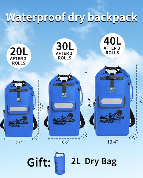 IDRYBAG Waterproof Dry Bag Backpack - Lightweight & Durable for Outdoor Adventures
