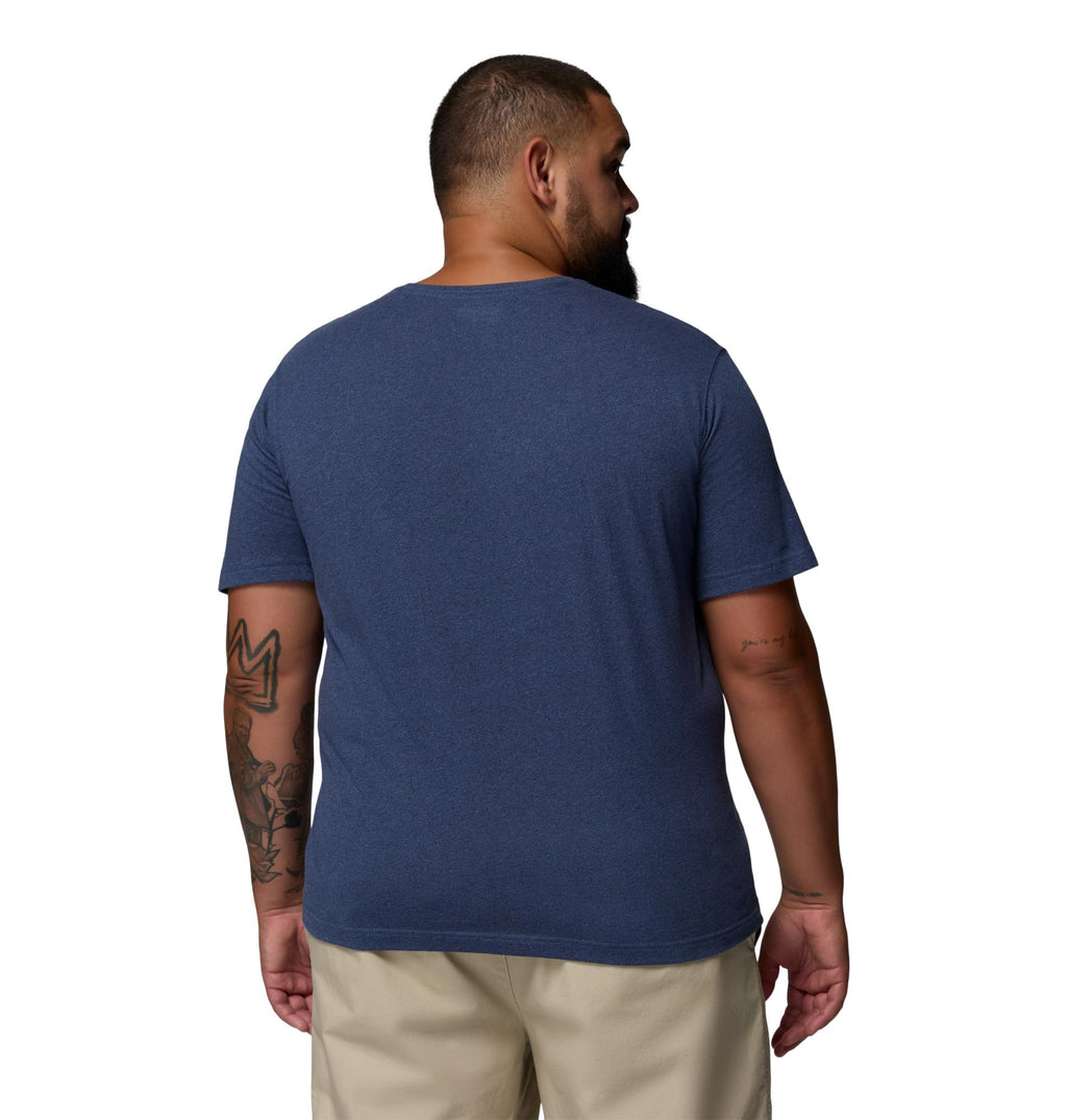 Columbia Mens Thistletown Hills Short Sleeve T-Shirt, Dark Mountain Heather, Small