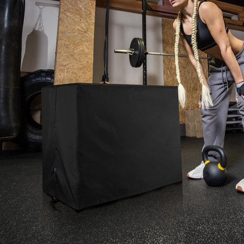 Xxerciz Dumbbell Rack Cover Dust Cover Compatible with Marcy & Cap Barbell Two Tier Dumbbell Rack, Lightweight Waterproof Anti-scratch Protective Barbell Cover Case for Home Gym