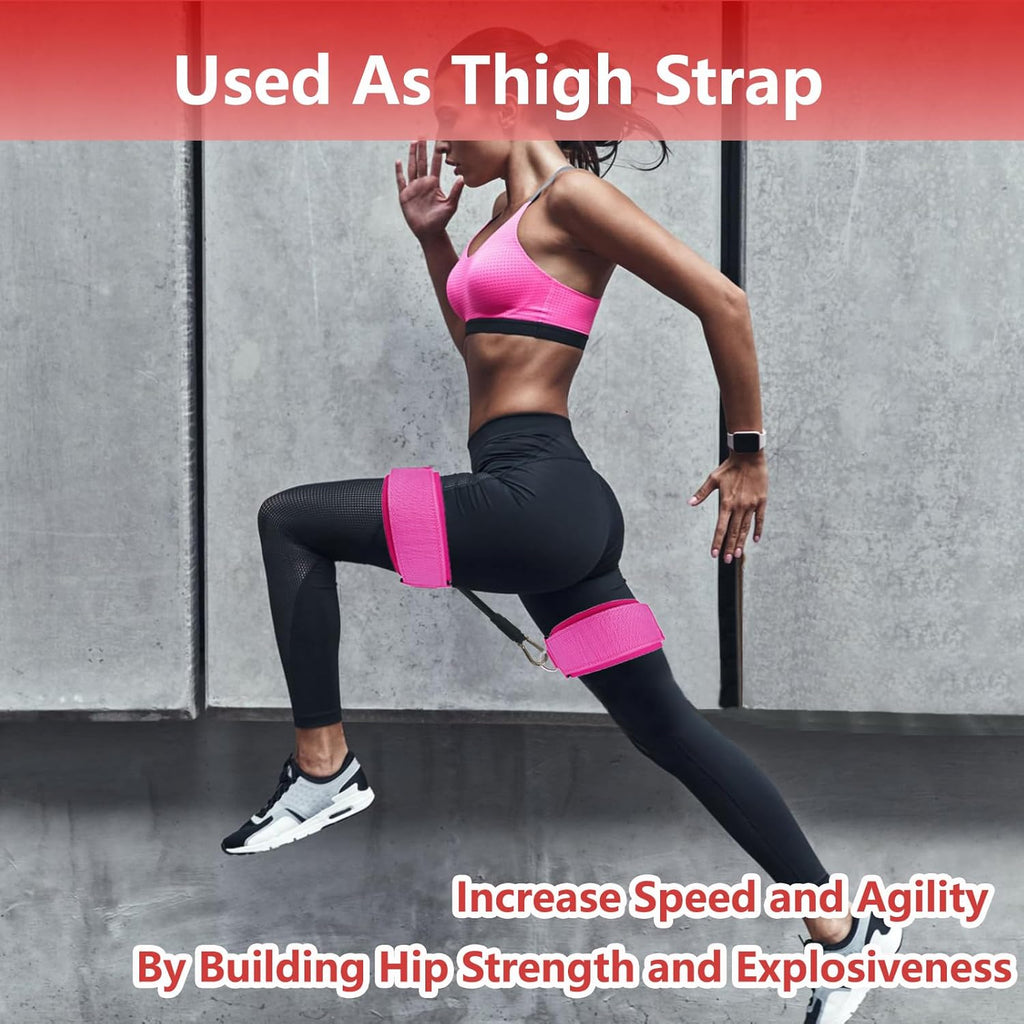 Skiennix Fitness Training Thigh Strap - Leg Ankle Wrist Straps for Cable Machines | Women's Resistance Belt