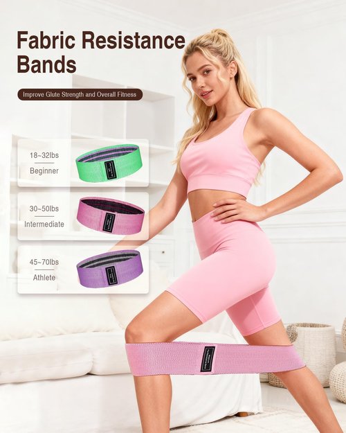 Pilates kit for Home, 12 Inch Pilates Ring and Ball Set，Pilates Equipment with 3 Fabric Resistance Bands, Massage Ball, Pilates Starter Kit for Strength, Toning, Including Workout Guide(Pink)