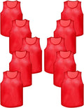 Pro Training | 12 Pack High-Visibility Mesh Pinnies for Youth & Adult Soccer, Basketball, Volleyball Teams