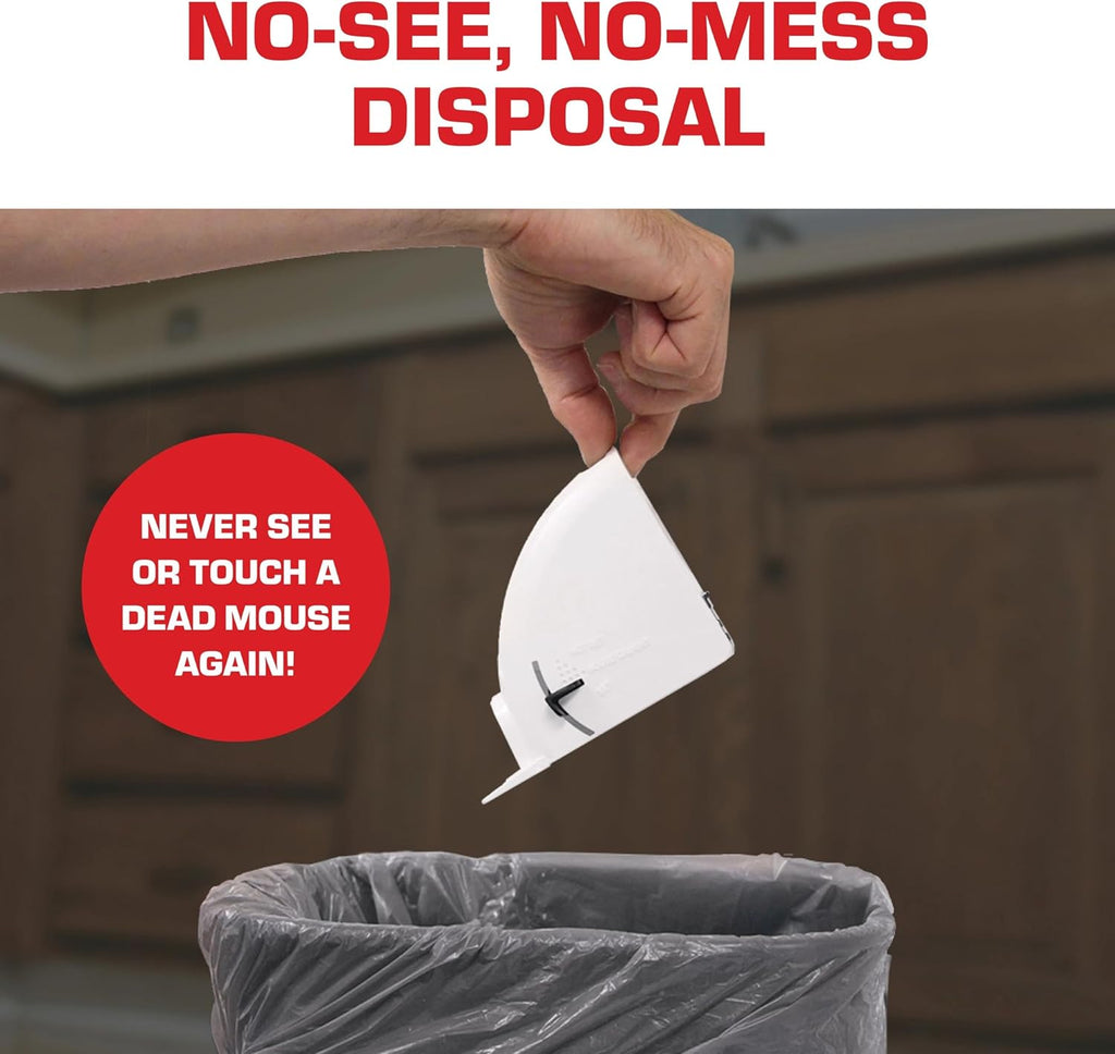Tomcat Mouse Trap - Kill & Contain Rodents Safely | 2 Traps for Easy Disposal