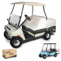 10L0L Waterproof Golf Cart Seat Cover, Universal for Yamaha EZGO Club Car 2+2 Seats Rain Covers | 600D Oxford Golf Cart Seat Protective Covers | Rain & Dust Protection | Easy On/Off for Daily Use