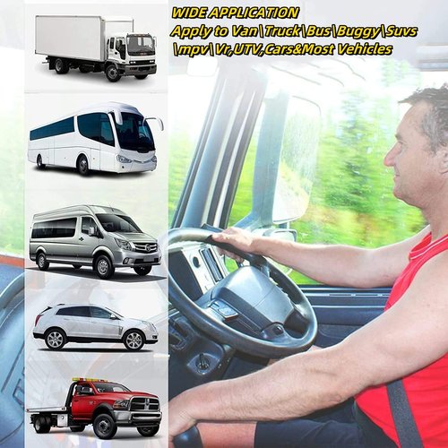 2 Pack 3 pt Pads Adjustable Retractable Straps Cover Universal Replacement Set for Golf Cart,Go Kart,Minivan Van,SUV,UTV, VR,Pickup,Truck for Modification Belt Protective Covers Kit (Gray)