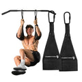 Gymreapers Hanging Ab Straps for Pull-Up Bar — Hang Bar Assist Strap & Strength Workout Exercise Equipment, Padded Adjustable Arm Supports with 2 Steel Carabiners for Leg Raises, Abdominal & Core Training