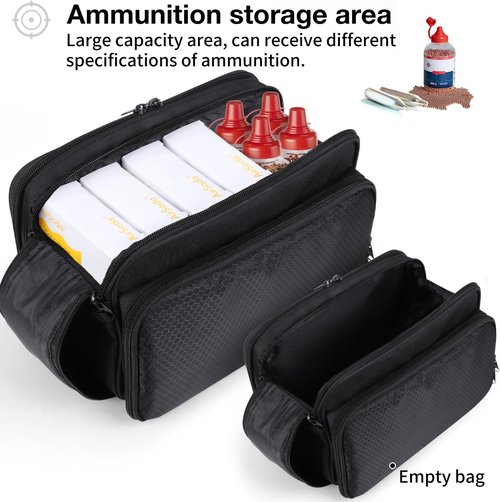 Crosman CO2 Cartridges Storage Case - Protective Air Gun Bag for 4.5mm Coated BBs | Ideal for Indoor & Outdoor Use