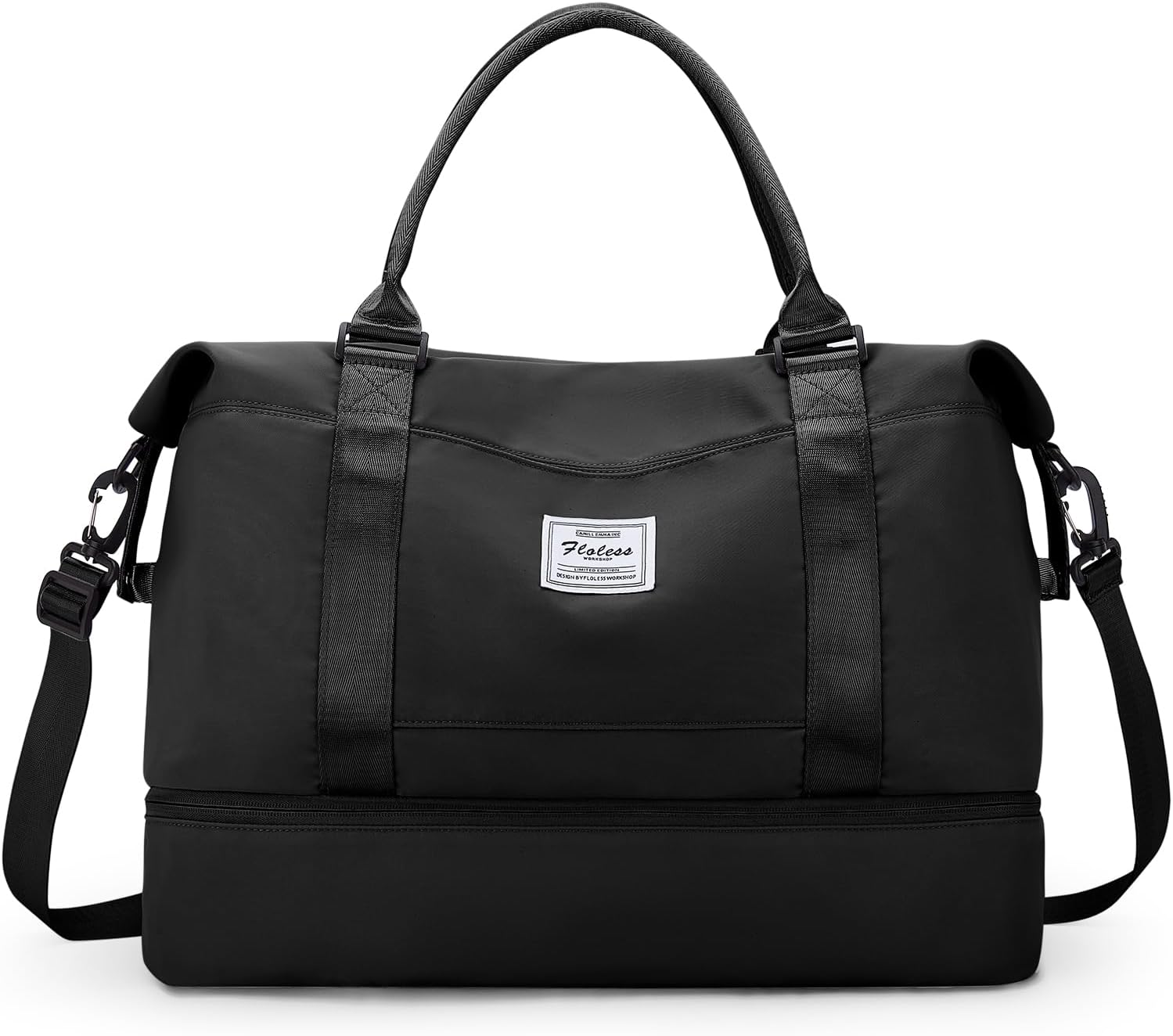 Skiennix Travel Duffel Bag - Stylish Overnight Weekender with Shoes Compartment | Medium Size