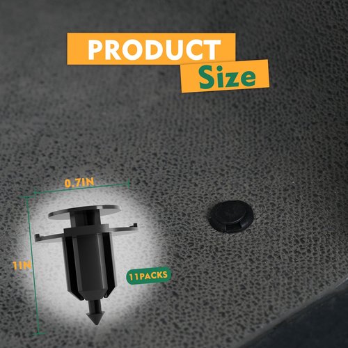 CLUBRALLY Yamaha Floor Mat Rivet, Golf Cart Floor Mat Clips Applicable to 2007-Up Yamaha Driver Golf Cart, Pack of 11