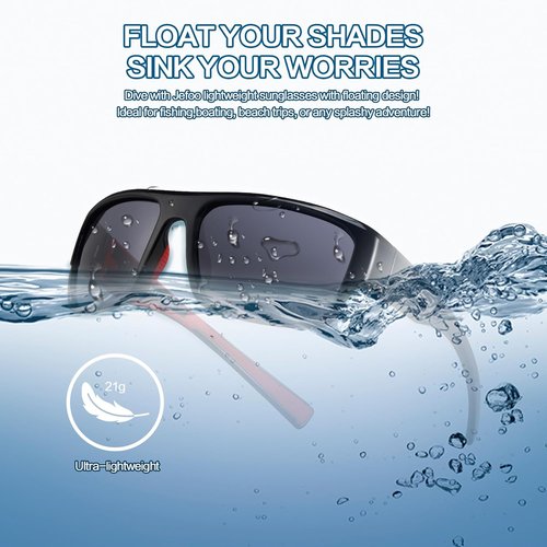 Jefoo Polarized Sunglasses - UV Protection for Men & Women | Ideal for Fishing, Cycling & Sports