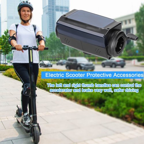 Karlak 8 Inch Electric Scooter LCD Display Monitor Cover ive Guard with Accelerator Brake Thumb Handle