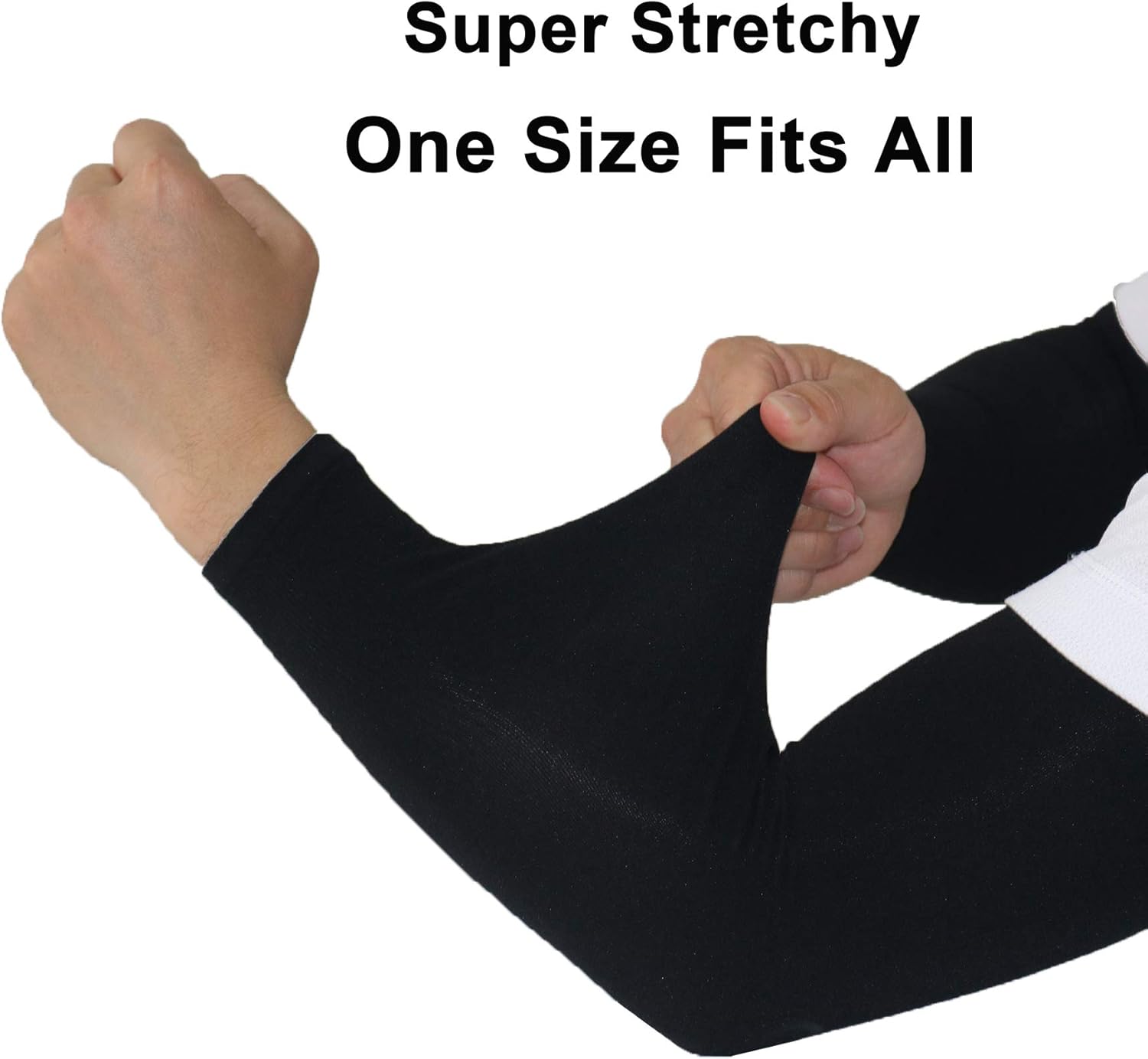 PFFY UV Protection Cooling Arm Sleeves - UPF 50 Sun Sleeves for Men & Women - 2 Pairs