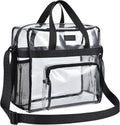 Bagenius Clear Tote Bag - Stadium Approved 12x6x12 Satchel with Shoulder Strap for Events | Durable & Stylish