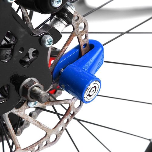 ycle Disc Brake Lock Mini Anti Theft Wheel Security Lock with Plastic Frame & Keys for Mountain Road Cycling Rotor Disc Brake Wheel Lock 3 Colors(Blue) Disc Brake Lock disc