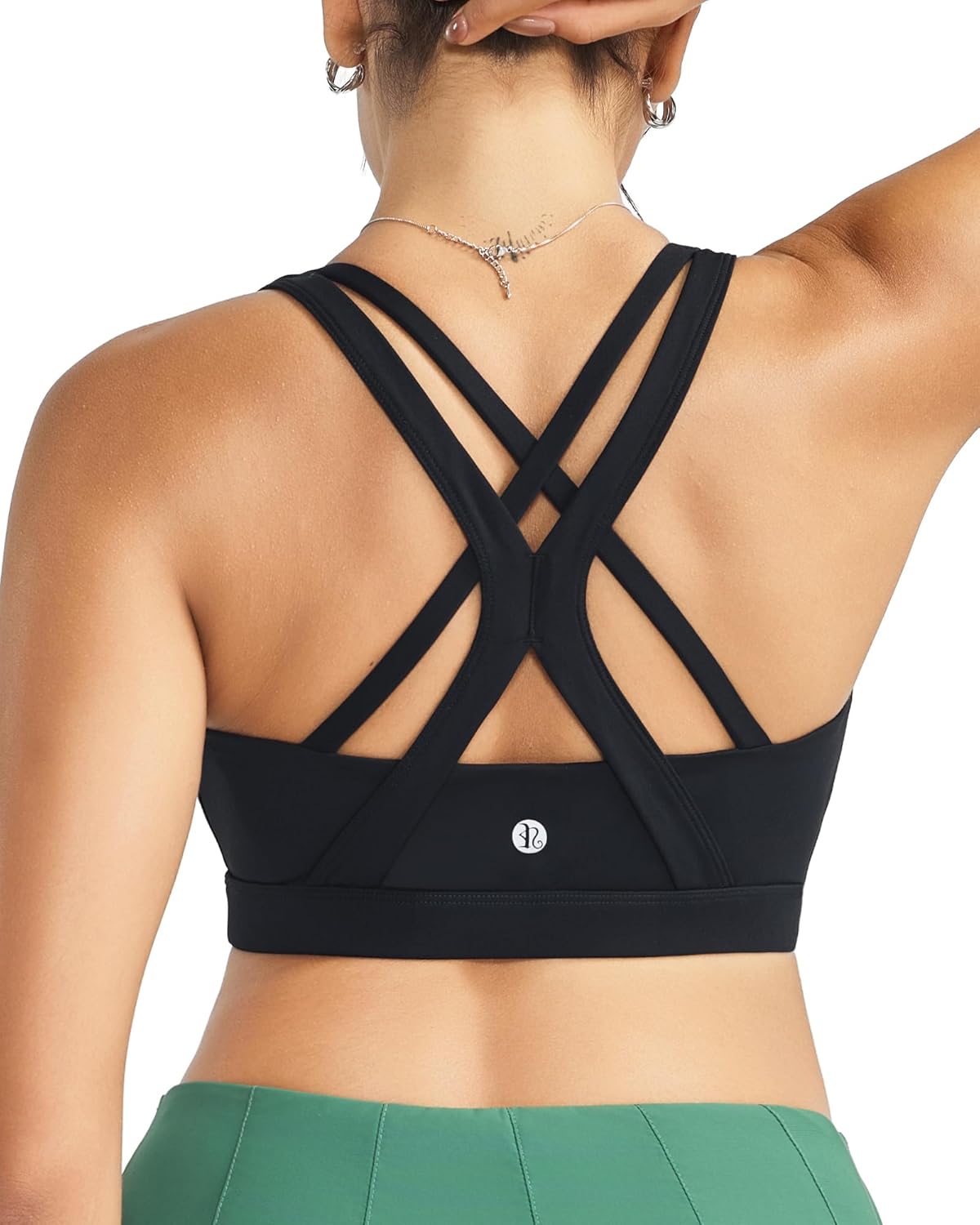 RUNNING GIRL Sports Bra - High Support Seamless Strappy Design with Removable Pads | Comfortable Fit