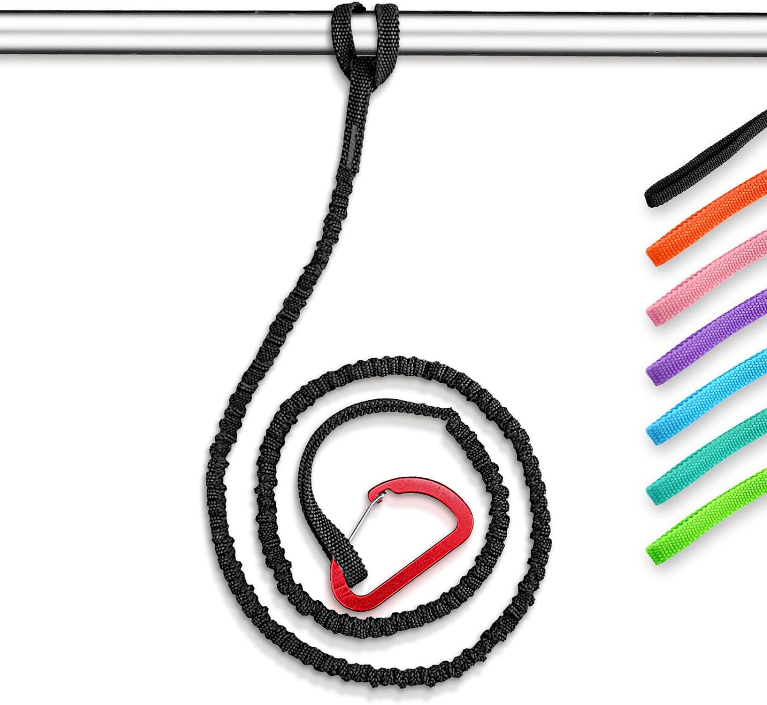 OCEANBROAD Kayak Paddle Leash - Stretchable Lanyard Rope for SUP, Canoeing & Fishing | 4-7 Feet