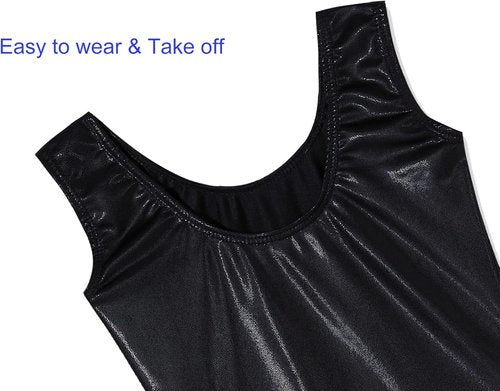 Domusgo Gymnastics Leotards for Girls Sparkly One Piece Tumbling Outfits