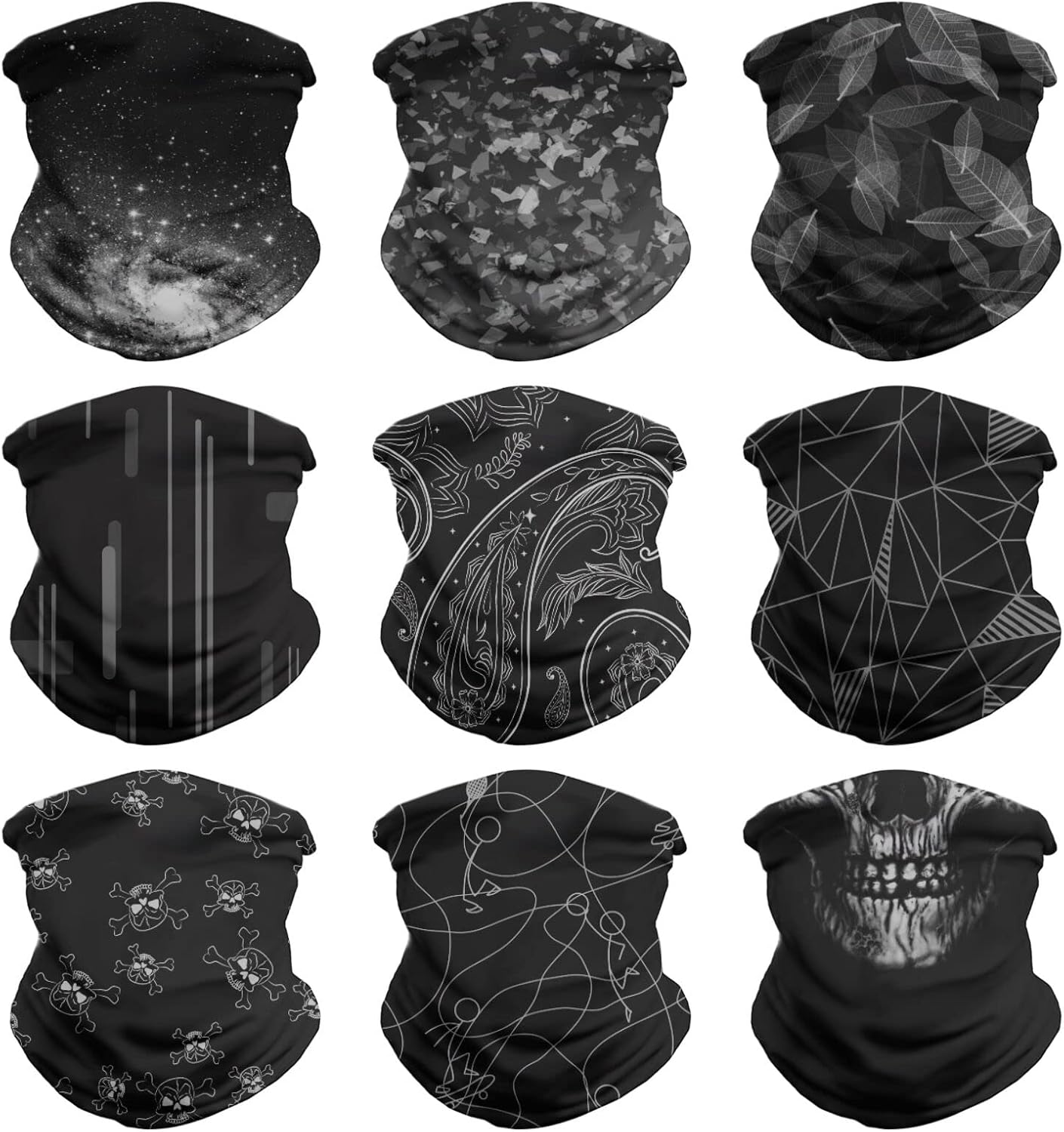 VCZUIUC Neck Gaiter Face Cover - Sun Protection Mask Balaclava for Men and Women