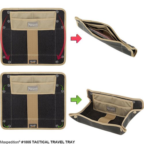 Maxpedition Gear Tactical Travel Tray, Black, size