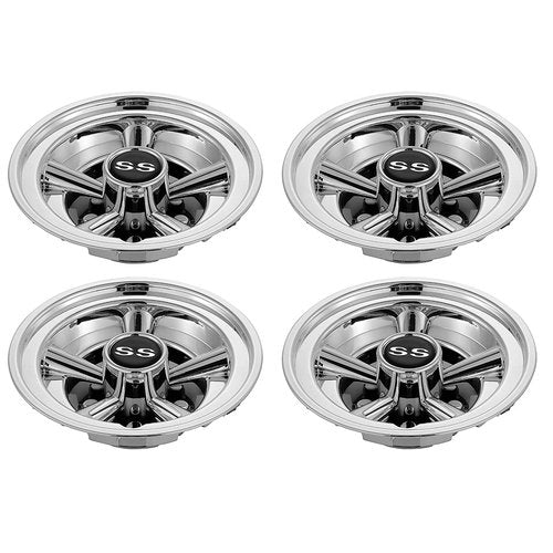 HANGKUNNEE Golf Cart Accessories Wheel Covers Hub Caps for Yamaha/Club CAR/EZ-GO Par Car 8" (Set of 4) (Silver)
