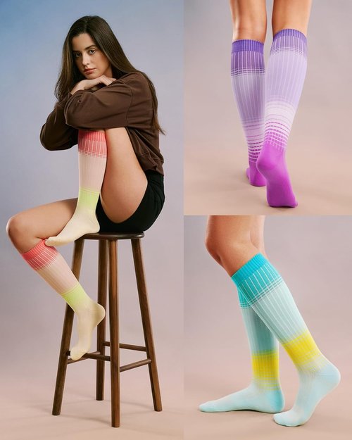 FITRELL Compression Socks - 15-20mmHg Circulation Support for Men & Women | 4 Pairs for Daily Wear