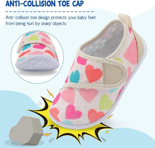 LeIsfIt Toddler Water Shoes - Breathable Quick-Dry Aqua Socks for Boys & Girls | Perfect for Beach & Pool