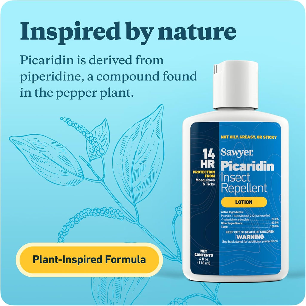 Sawyer Products SP564 Premium Insect Repellent - 20% Picaridin Lotion, 4 Ounce Size