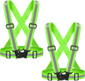 Skiennix High Visibility Reflective Vest - Adjustable Safety Gear for Running, Walking & Night Cycling