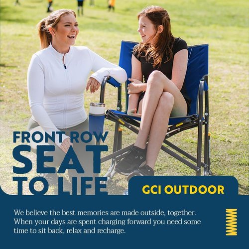GCI Outdoor Freestyle Rocker XL - Portable Folding Rocking Chair for Camping & Outdoor Use
