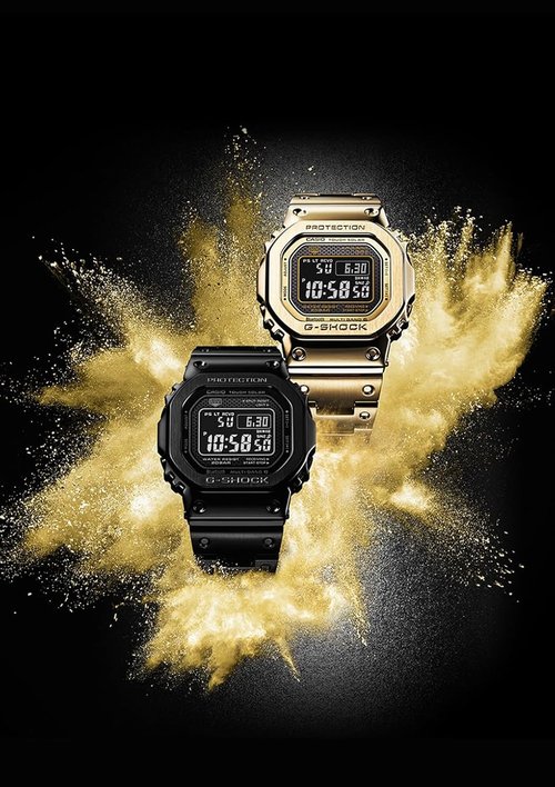 G-Shock GMWB5000GD-1 | Black Digital Watch with Durable Strap and Stylish Design