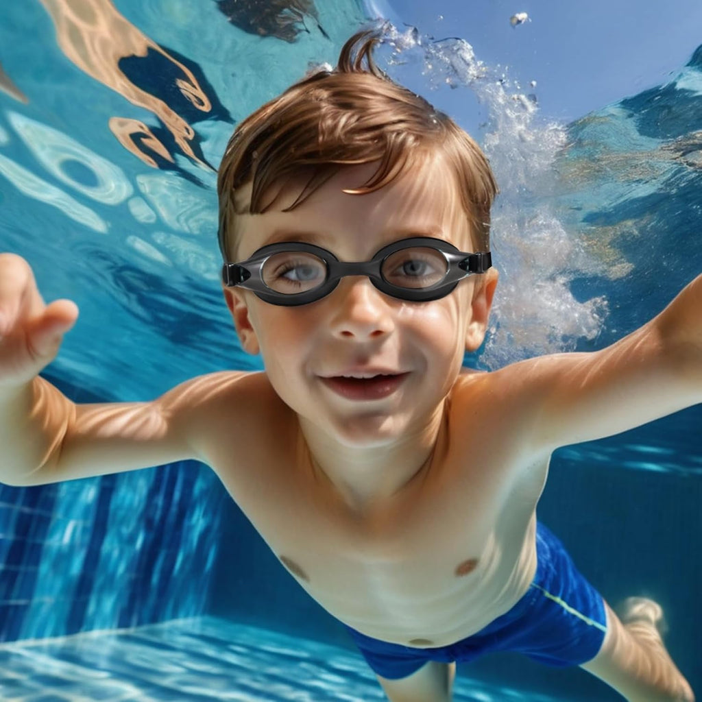 Skiennix Kids Swim Goggles - Anti-Fog UV Protection | No Leak Design for Ages 6-14 (8-12)
