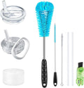 Stanley Cup Replacement Lid - 2 Pack with 4 Bottle Brush Cleaners for Easy Maintenance