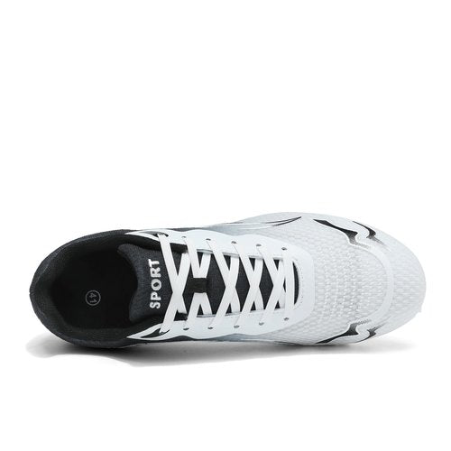 cungel New Upgrade Track and Field Shoes for Men Women Girls Boys 8 Spikes Sneakers Outdoor Professional Running Nail Spikes Shoes Sprint Racing Running Jumping Shoes Boys Grils