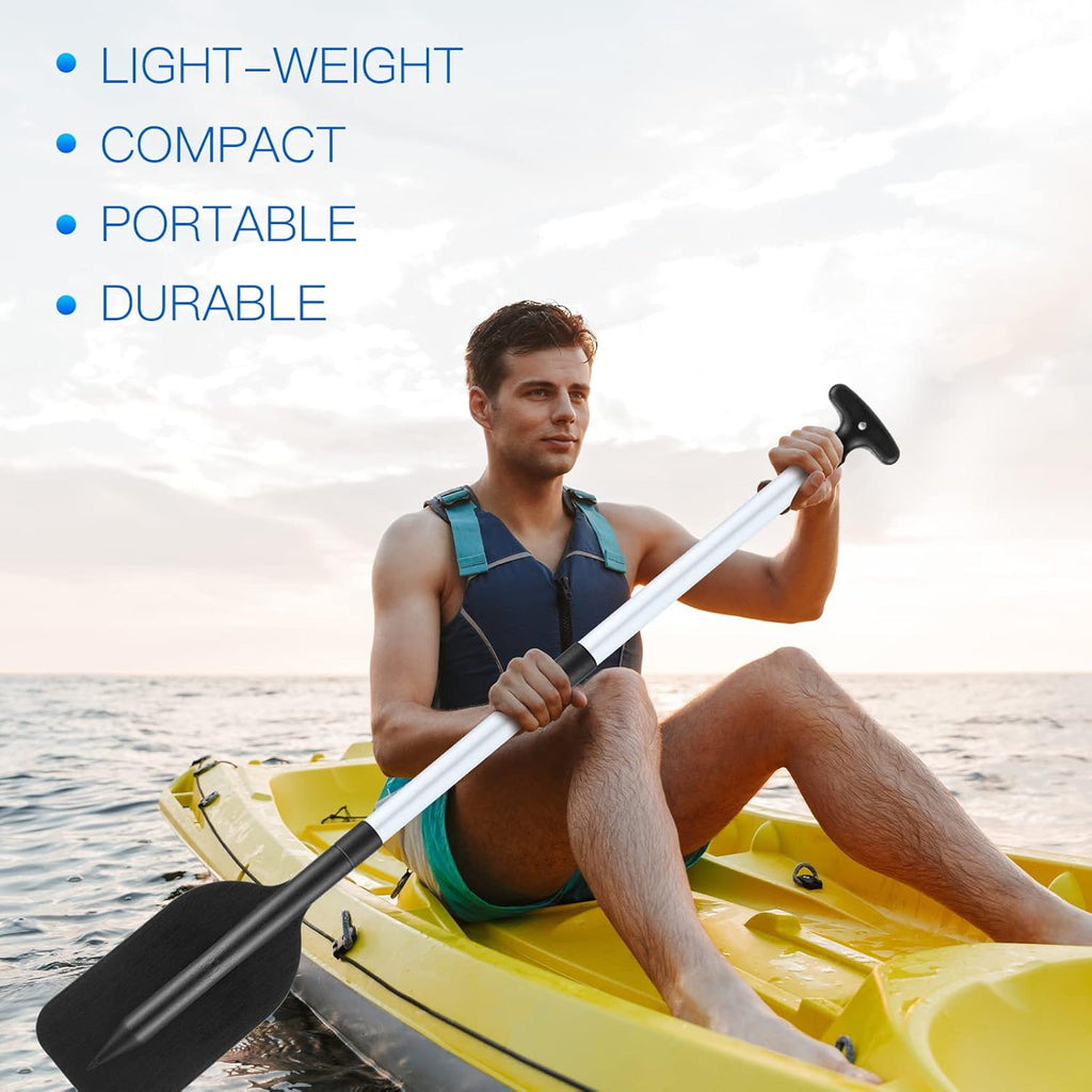 Trader Telescoping Canoe Paddles - Adjustable Aluminum Oars 21.3-41.7 in for Kayaks & Dinghies