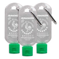 Sriracha2Go 3-Pack - BPA Free, TSA Approved, Leak Proof, Reusable, Stainless Steel Carabiner Clip