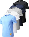 Skiennix Men's UPF 50+ UV Sun Protection T-Shirts - Fast-Dry Rash Guard for Workout & Swimming