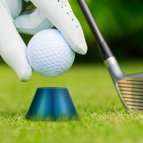 Gejoy Rubber Winter Golf Tees Golf Rubber Tees Practice Tee Holder with 4 Different Height for Golf Practice, 38,22,16.5,12 mm(24 Pieces)