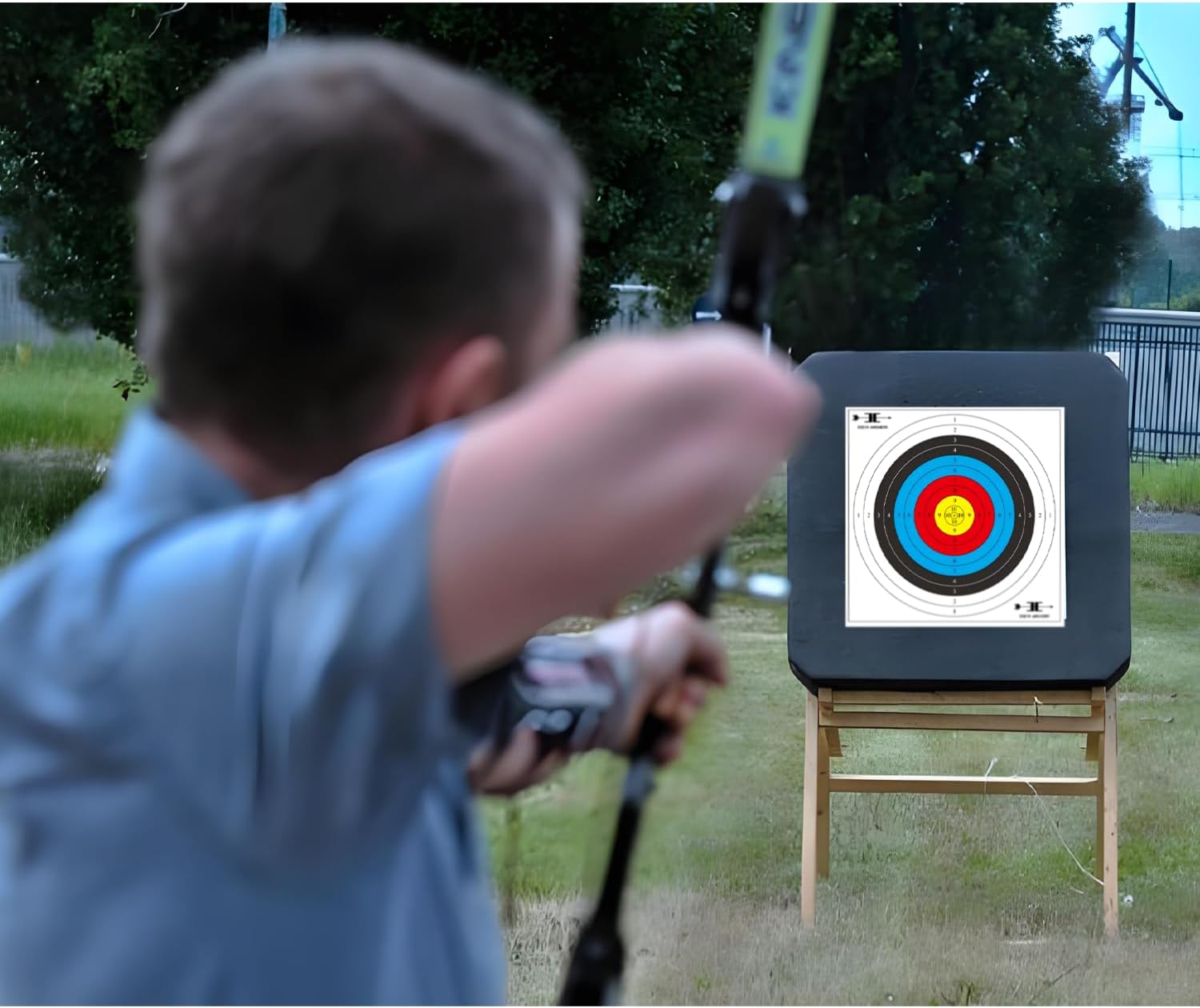 Targets Paper for Archery Shooting - Eco-Friendly Degradable Plastic - 20/40pcs Bow & Arrow Targets | 40cm x 40cm