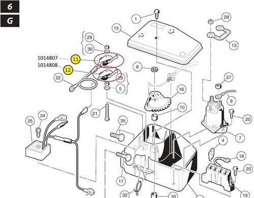 (6 Pack) Golf Cart Micro Switch 2 & 3 Prong for Club Car DS Precedent 1014807,1014240, 1014805