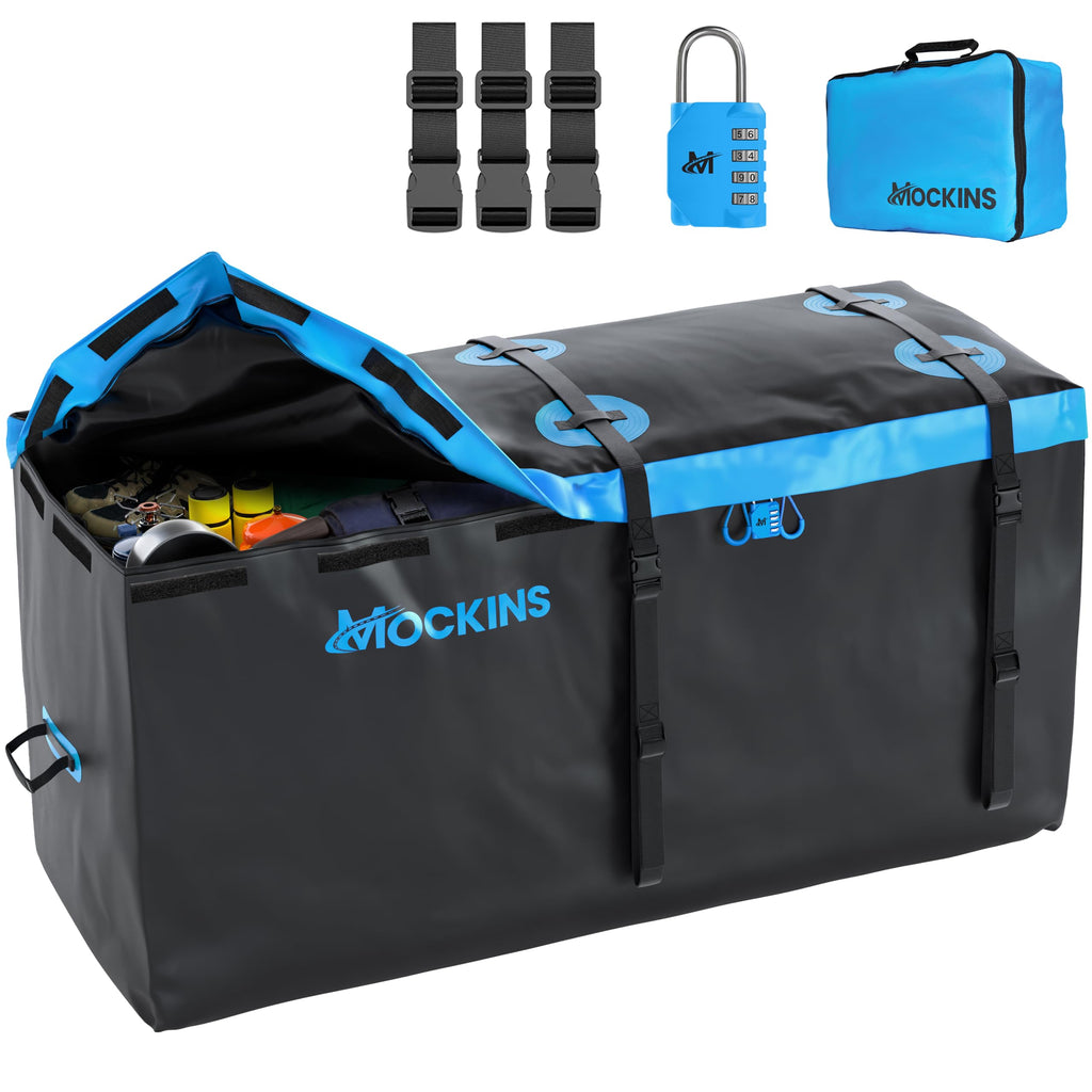 Mockins 25 Cu Ft Large Weatherproof Trailer Hitch Cargo Carrier Bag Set