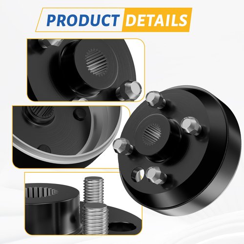 CLUBRALLY Golf Cart Large Hole Fine Splined Brake Drum Kit, Fits 1991-Up Gas EZGO and 1996-Up Columbia, OEM#21807-G1, 41843-94 (2 PCS)