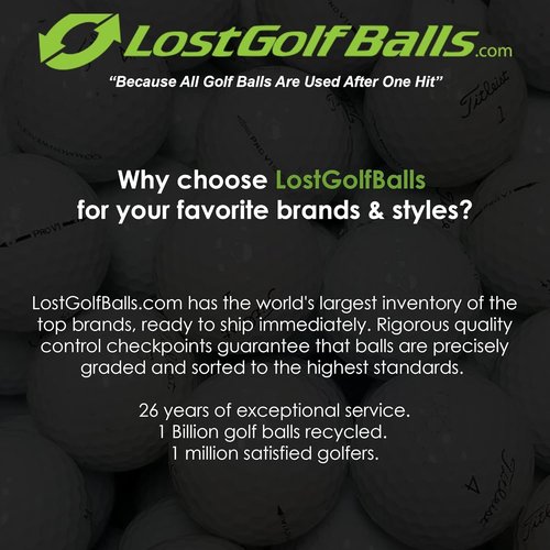 LostGolfBalls e6 Golf Balls - Mint Condition AAAAA Quality Recycled Balls | Best Value White Golf Balls