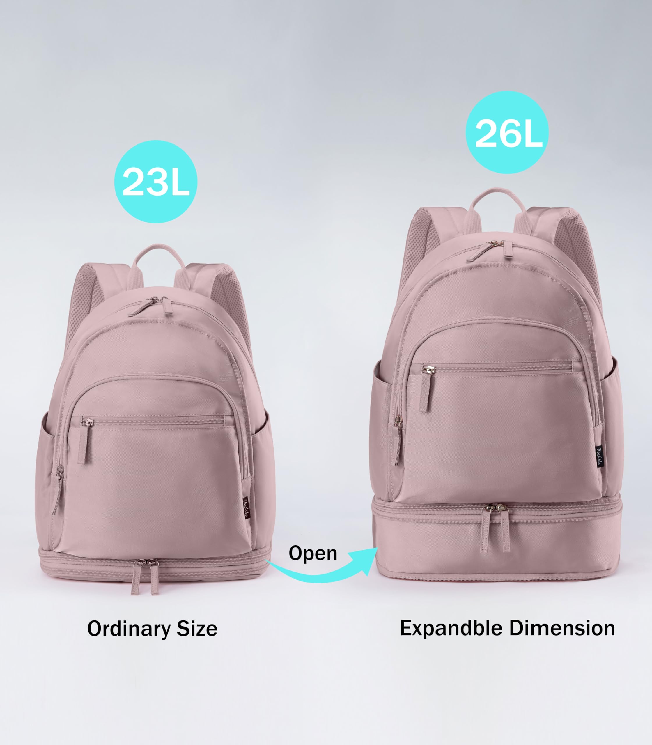 Uselike Gym Backpack for Women Men, Lightweight Gym Bag with Shoe Compartment, Waterproof Workout Backpack with Wet Pocket