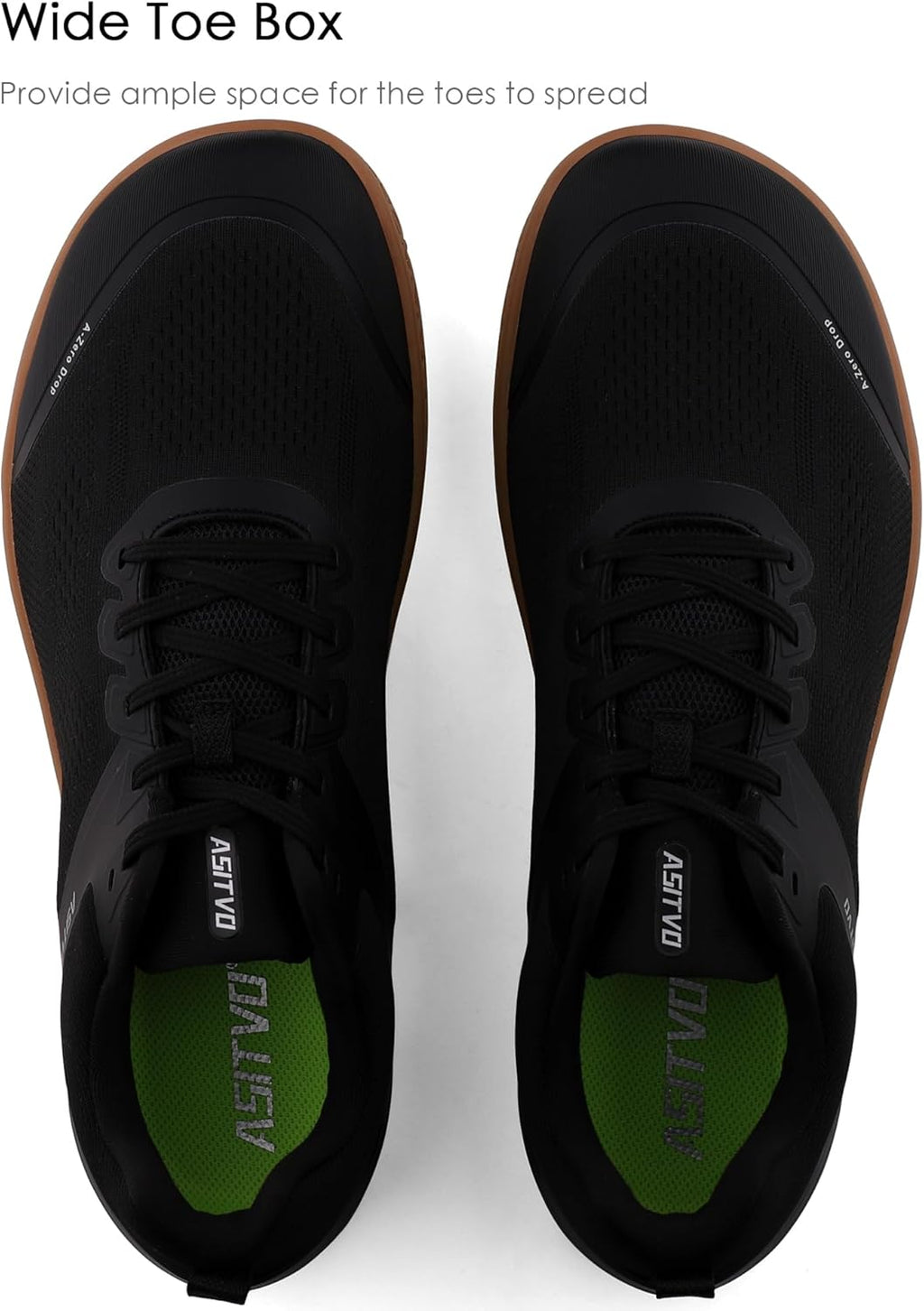 ASITVO Barefoot Shoes for Men - Minimalist Zero Drop Sneakers with Wide Toe Box | Colorful Knit Design