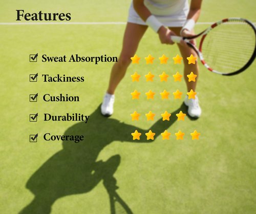 APSSTARI Tennis Racket Overgrip, 6-Pack Precut Anti-Slip Grip Tape, Dry-Feel (Hihg-Vis Green)