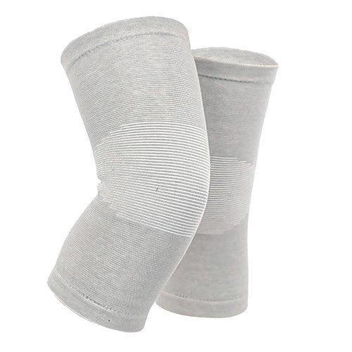 Sieafan Bamboo Charcoal Knee Sleeve - Bamboo Compression Knee Sleeve for Men and Women - Elastic Warm Knee Brace for Arthritis (Gray, X-Large)