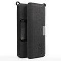 TUDIA Travel Leather Case Compatible with KardiaMobile 6L, Durable Leather Magnetic Closure with Key Holder Lightweight Slim Full Body Protective Carrying Case
