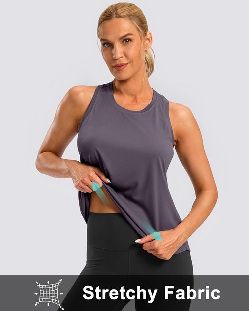 G Gradual Women's Workout Tank Top - Racerback Athletic Yoga Shirt | Loose Fit Sleeveless Gym Top