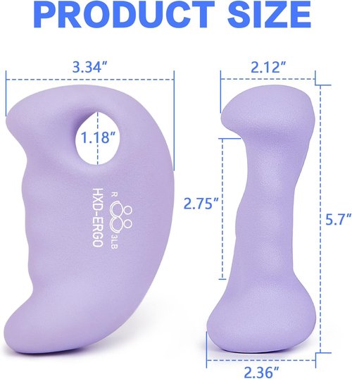 HXD-ERGO Ergonomic Dumbbell Weights Set - Perfect Hand Weights for Women | Ideal for Pilates, Yoga, and Strength Training